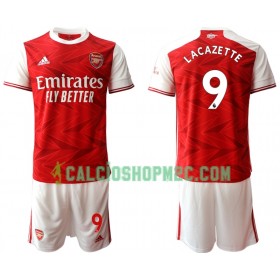Arsenal Alexandre Lacazette 9 Bambino Maglia Prima 2020/2021 Manica Corta (+ Pantaloncini)